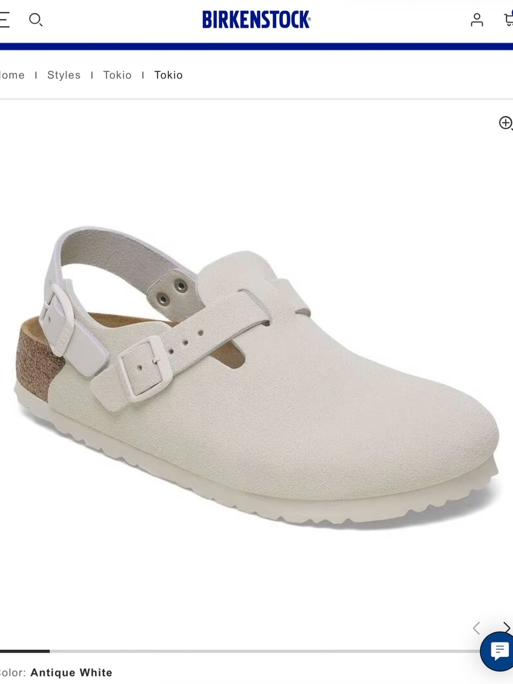 Birkenstock women’s Tokio Sandal in Antique White